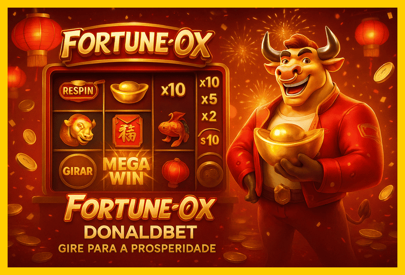 Fortune Ox no DONALDBET - Aposte Agora e Reivindique Seus Ganhos