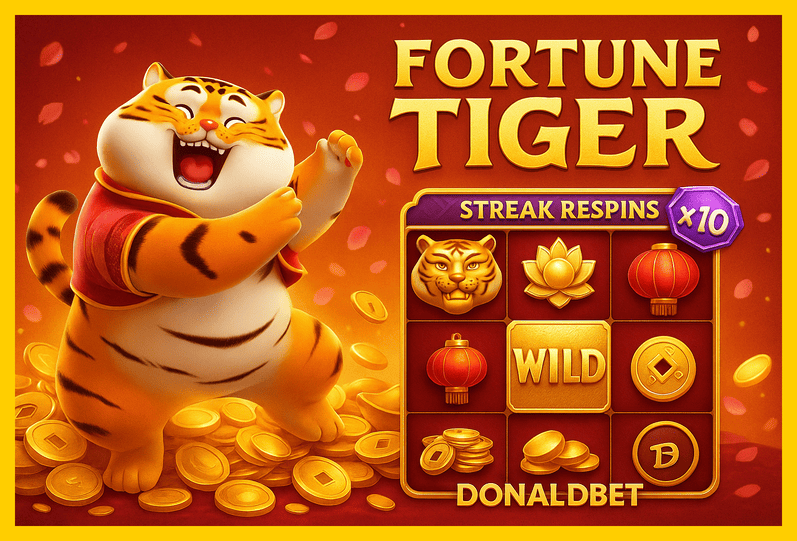 Fortune Tiger é um jogo imperdível no DONALDBET Casino